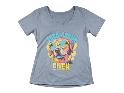 Zero Barks Given Women’s V-Neck