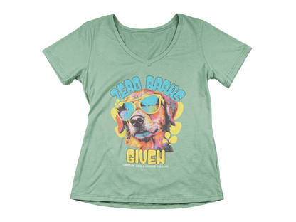 Zero Barks Given Women’s V-Neck