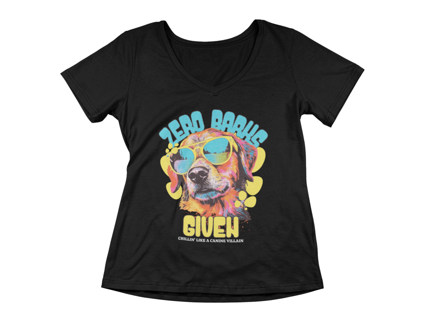 Zero Barks Given Women’s V-Neck