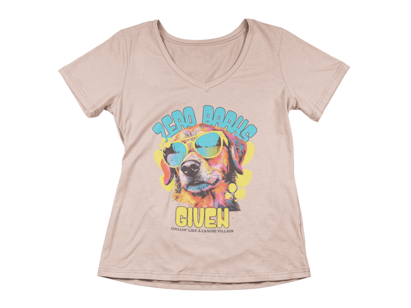 Zero Barks Given Women’s V-Neck