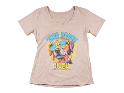 Zero Barks Given Women’s V-Neck