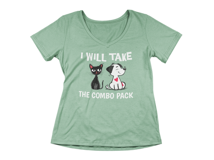 I Will Take the Combo Pack Women's V-Neck
